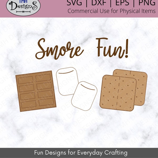 Smore SVG - Sweets SVG - Dessert SVG - Digtal Download eps dxf png