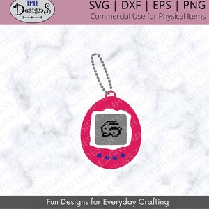 Sleutelhanger Pet SVG - Classic Game SVG - Digitaal Downloaden eps dxf png