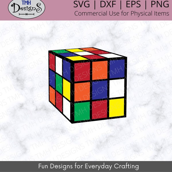 Rubik's Cube SVG - Eighty's Game SVG Digital Download eps dxf png