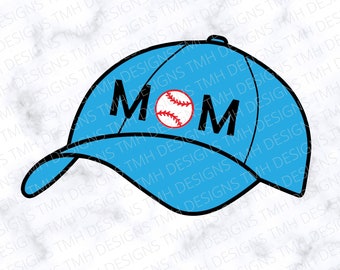 Baseball Mom SVG - Ball Cap SVG - Sports SVG Digital Download eps dxf png