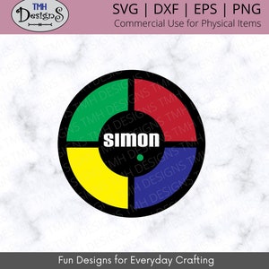 Simon Game SVG - Eighty's Game SVG Digitaal downloaden eps dxf png