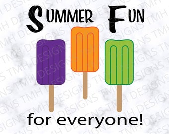Summer Fun SVG - Sweets SVG - Dessert SVG - Popsicle svg Digtal Download eps dxf png
