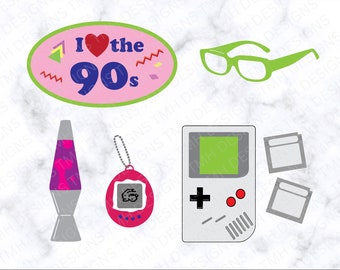 Nineties SVG BUNDLE - Digital Download eps dxf png
