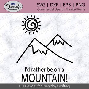 Berg SVG - Auto Aufkleber SVG - Wandern SVG - Klettern SVG Digital Download eps dxf png