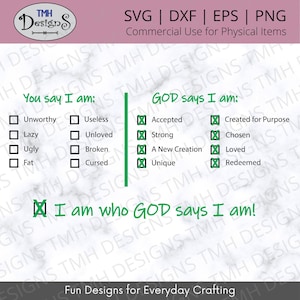 Deus diz que sou SVG - SVG inspirador - Você diz SVG - Download digital eps dxf png