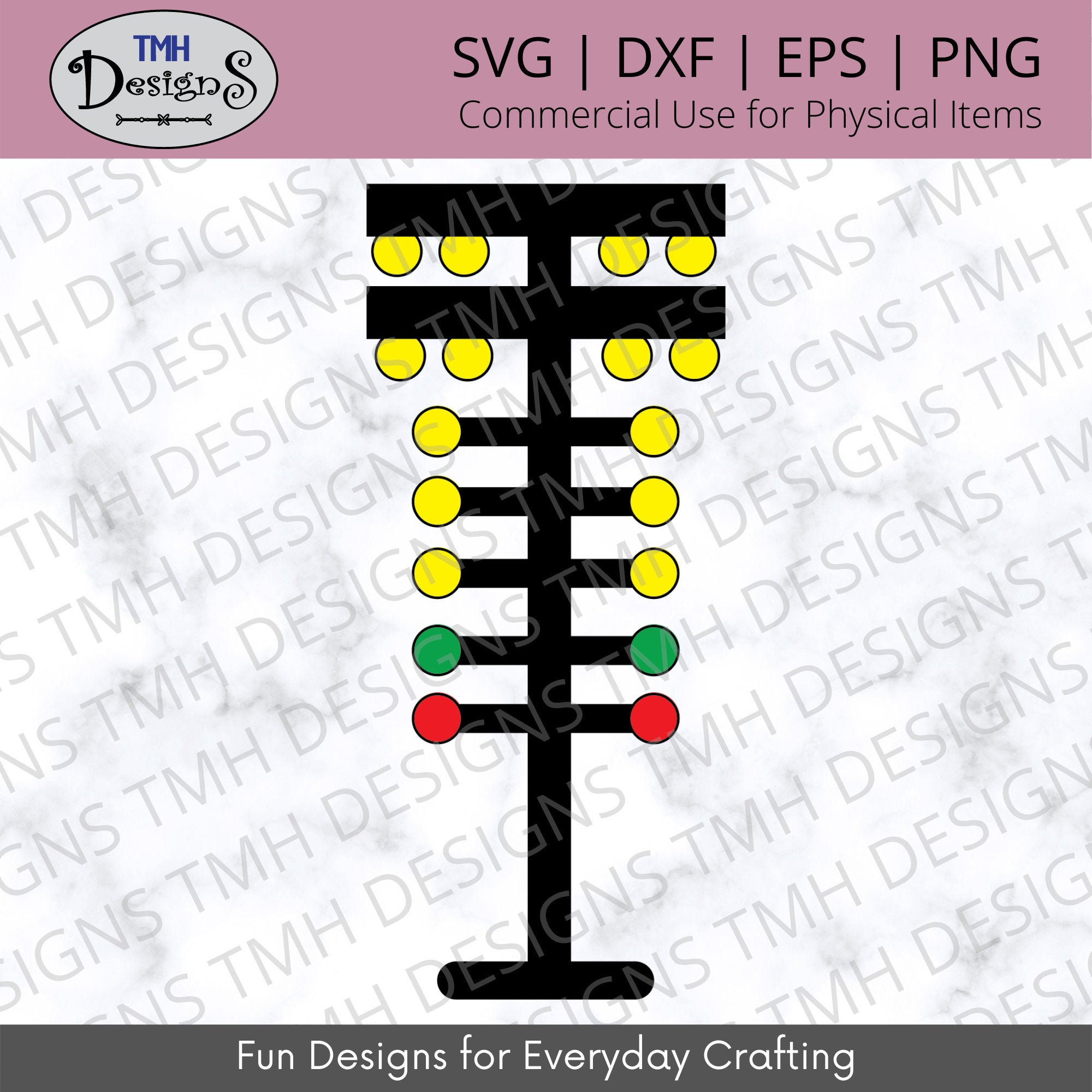 Drag Racing Tree Decal