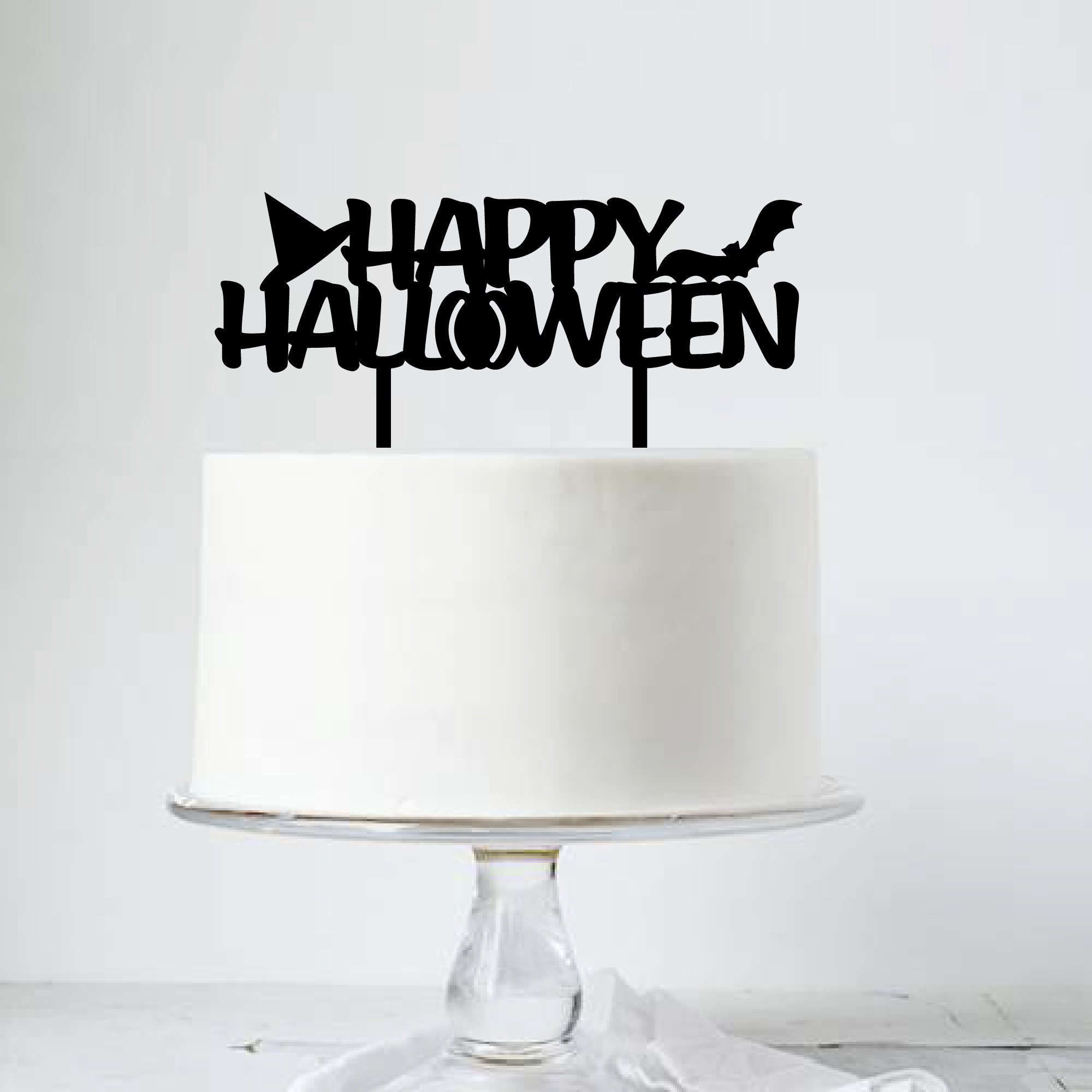 Halloween Cake Topper SVG Celebration SVG Party Cake Etsy UK