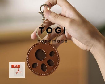 Leather Cat Paw Keychain Pattern (PDF)