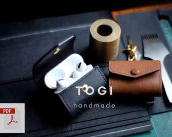 Airpods Pro Lederhülle Schnittmuster: Handmade-Vorlage (PDF)