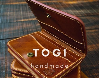 Leather Bifold Wallet PDF Pattern: Handmade Template (10,5 x 9,0 x 1,0 cm)