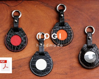 Airtag Ledertasche Muster: Minimalistisches handgemachtes Design (PDF)