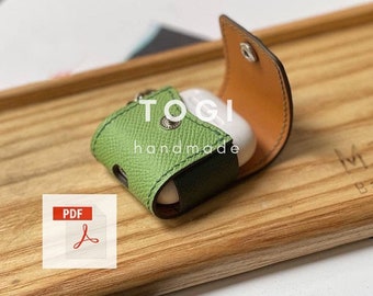 Pattern Leather Airpods Case, Airpods Case PDF, Pattern PDF Airpods 1/2, Leather Pattern, Leather Handmade, Template Digital, Diy Leather