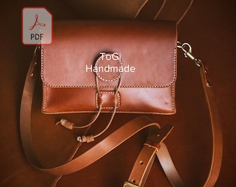 Pattern Leather Bag, Leather Bag pattern, Crossbody Bag PDF, Crossbody Bag Pattern, Leather Pattern, Leather Handmade, Template Digital, PDF