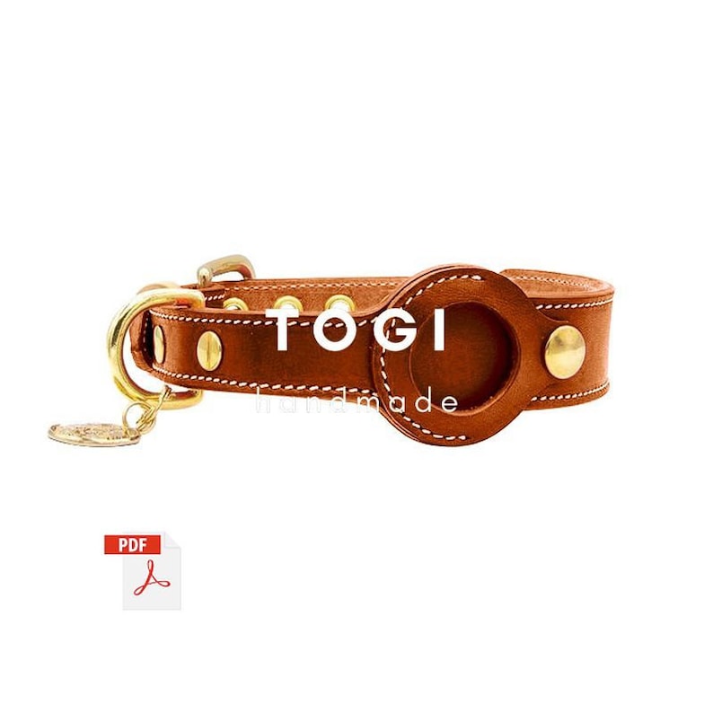 Pattern Leather Dog Collar Leather Dog Collar Size S/M/L Etsy