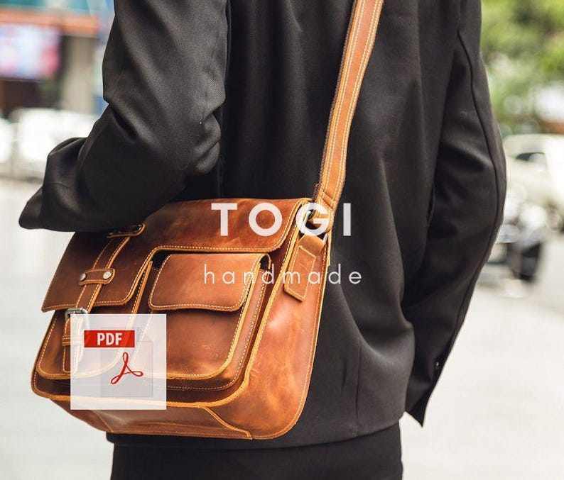 Leather Crossbody Bag Pattern: Handmade Shoulder Bag PDF Template - Etsy
