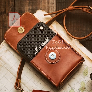 Schnittmuster Marshall Willen Ledertasche, Schnittmuster Ledertasche, PDF Tasche, Leder Muster, Leder Handmade, Schnittmuster Leder Betl Brieftasche, Schnittmuster