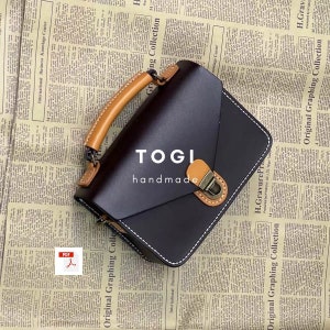 Modèle de sac cartable en cuir, modèle de sac en cuir, cartable PDF, modèle de cartable, modèle en cuir, cuir fait main, modèle numérique