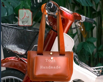Leather Tote Bag Pattern: Handmade Bag Template (PDF)