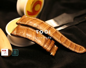 Leather Watch Strap Pattern: 33 Sizes PDF Template (Digital Download)