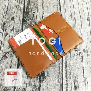 Patroon lederen paspoort, lederen paspoort, patroonpaspoort, PDF-paspoort, lederen patroon, leer handgemaakt, DIY