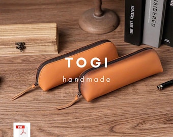 Leather Glasses Case & Pen Box Pattern (PDF Digital Template)