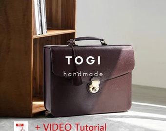 Leather Satchel Bag Pattern: PDF Template with Video
