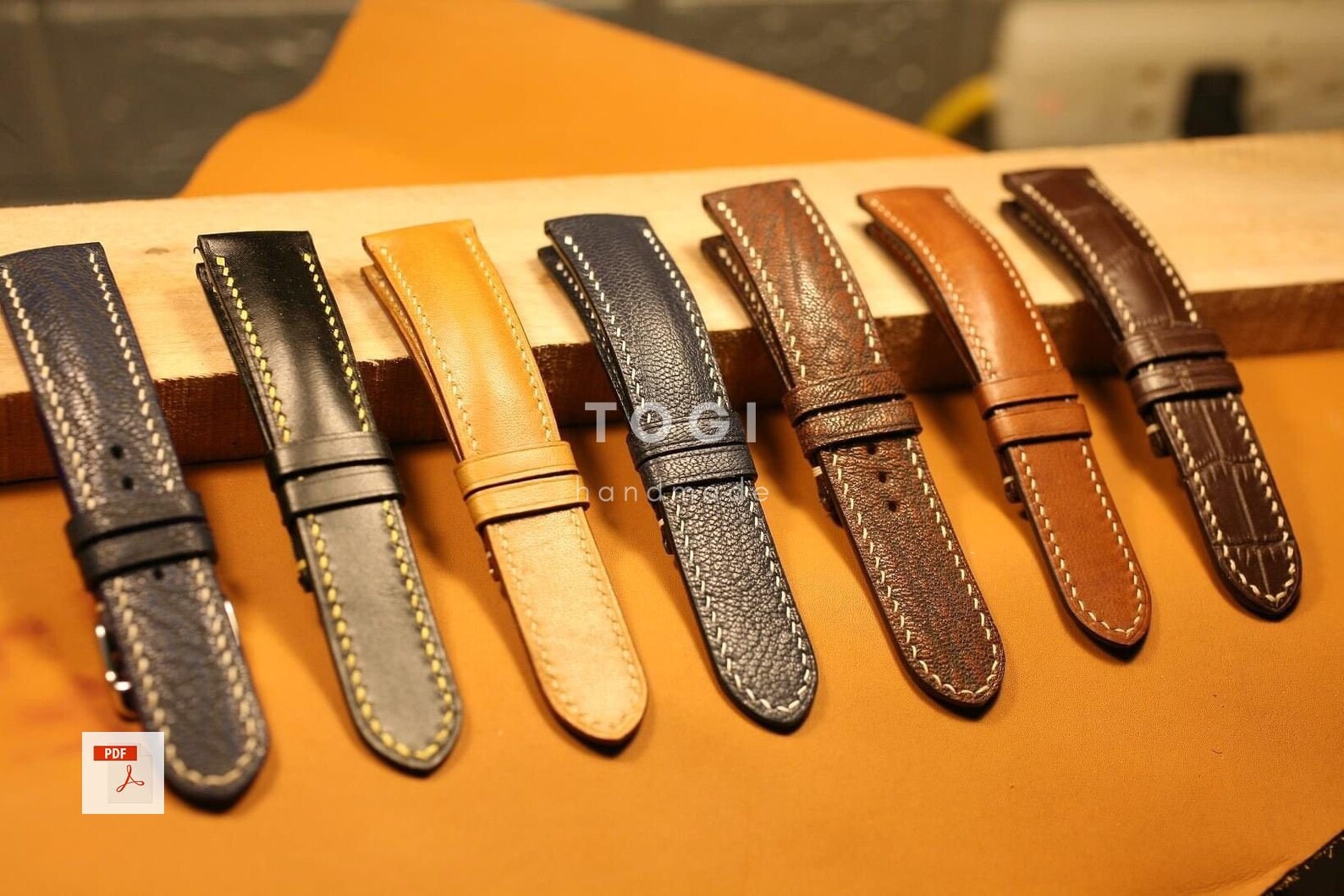 Pattern Leather Watch Strap Watch Strap PDF Pattern PDF Etsy