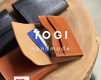 Leder-Kartenhalter Brieftasche Muster, handgefertigte Vorlage (PDF-Muster)