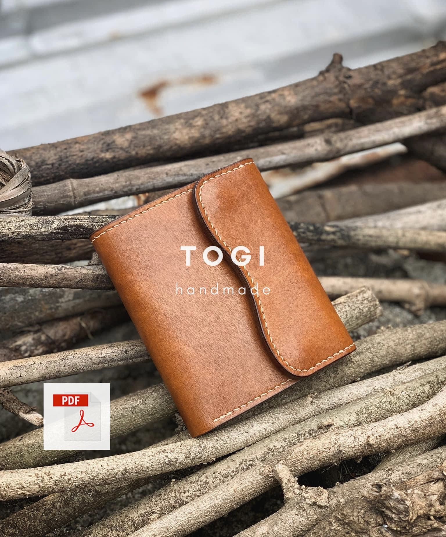 Pattern Leather Wallet, Japanese Wallet PDF, Short Wallet