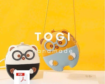 Minion Leather Bag Pattern: DIY PDF Template