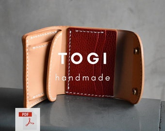 Leather Bifold Wallet Pattern: Handmade Wallet PDF Template (Digital Download)