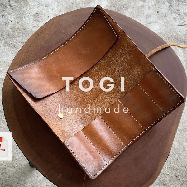 Pencil Case Pattern Leather Etsy