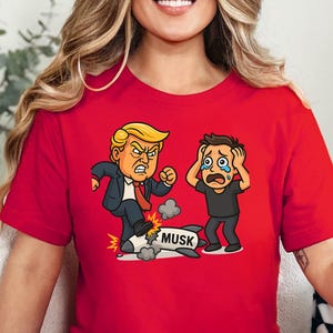 Anti Elon & Trump Shirt  Funny Political Meme Tee Sarcastic Trending Shirt  Gift for Him or Her Trump Fight Shirt
