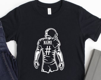 Football Shirt, Custom Player Name, Football Fan shirt, Football Mom Shirt, Favorite Player Jersey, Football Jersey Gift, Custom Football