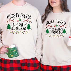 Most Likely To Christmas Sweatshirt, Custom Christmas Family Matching Sweatshirt, Family Christmas Hoodie, Christmas Matching Family Sweater