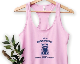 Cute Raccoon Tank Top, Raccoon Tank Top, Raccoon Lover Tank Top, Animal Lover Tank Top