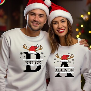 Custom Christmas Name Sweatshirt, Christmas Sweatshirt, Family matching, Custom Sweatshirt, Personalized Gifts, Christmas Hoodie