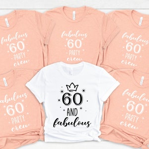60 and Fabulous 60th Birthday Party Dirty Sixty Matching - Etsy
