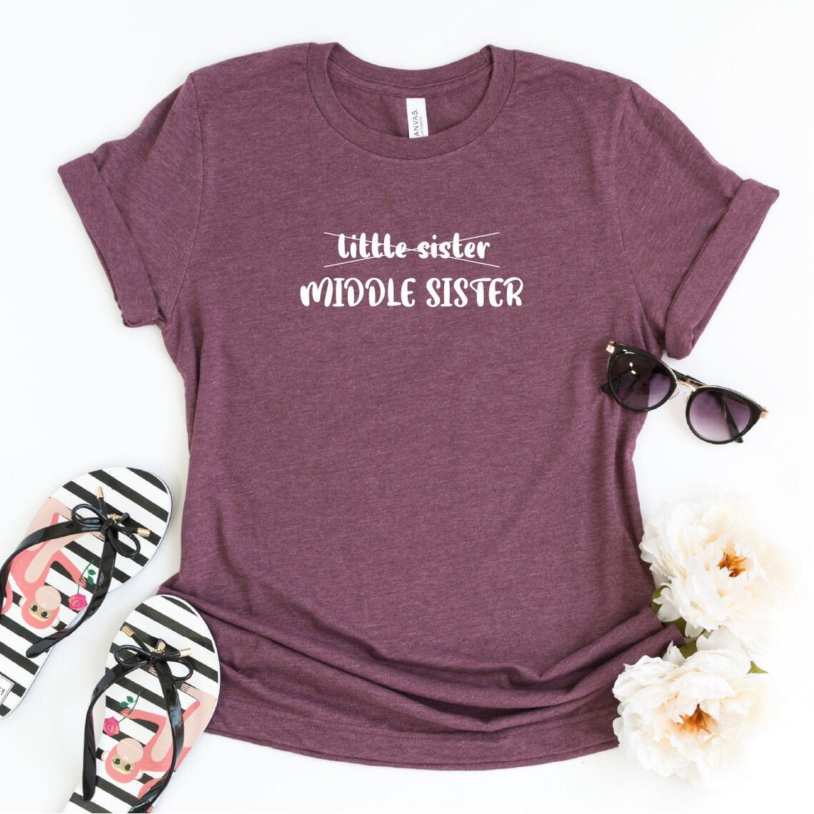 Lil Sis Gift Shirt Big Sister Shirt Baby Announcement Etsy