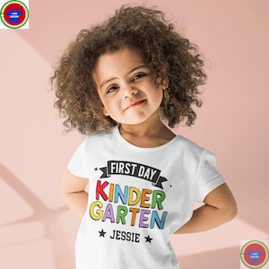 Welcome to Kindergarten T-Shirt Custom Hello Kindergarten Shirt Personalized School Tee First Day of School Shirt