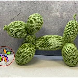 Knitting Machine Balloon dog, Hybrid  PATTERN PDF for 22 Needle Circular Knitting Machine- Crochet