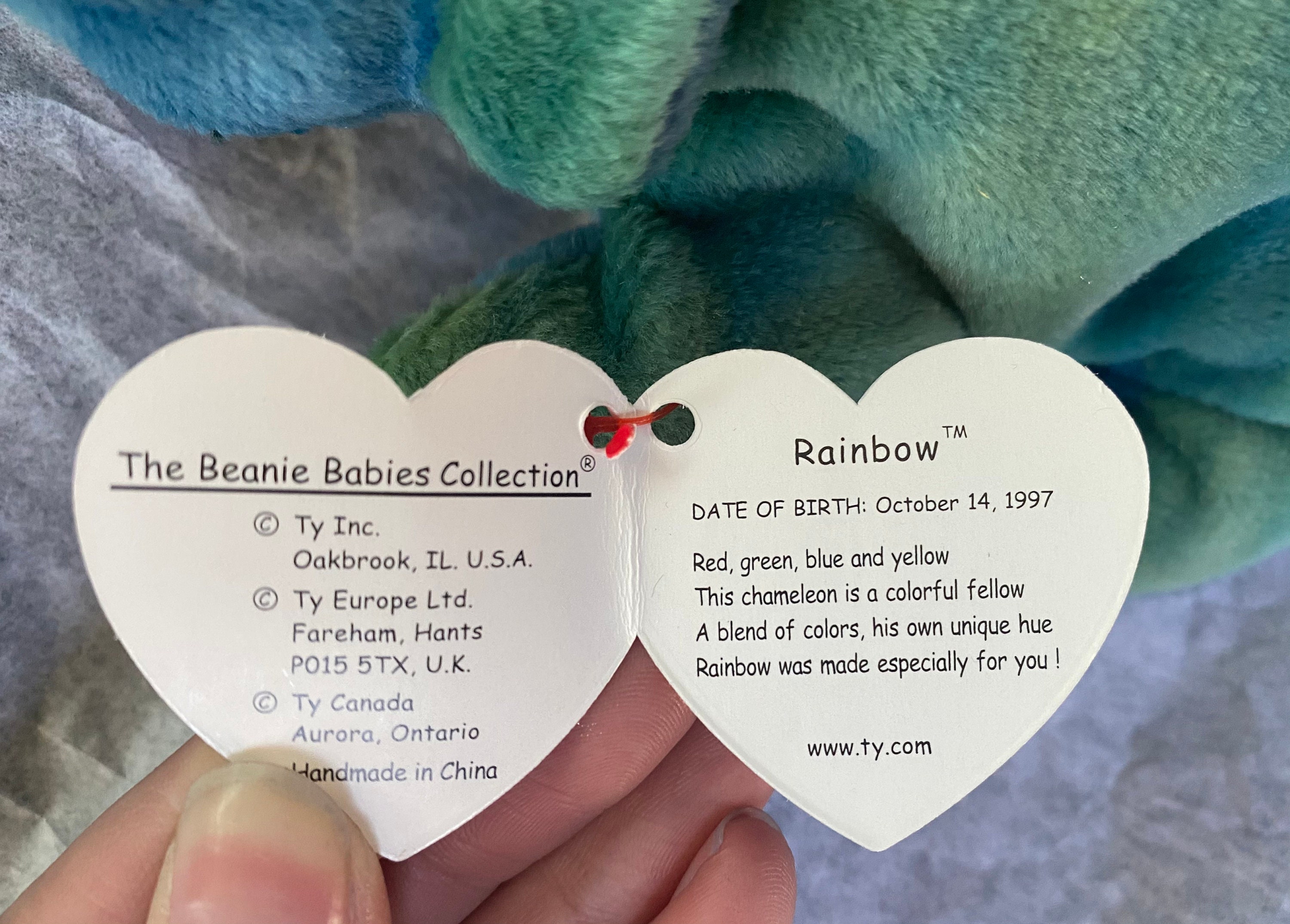 Ty Beanie Babies Rainbow 1997 Etsy