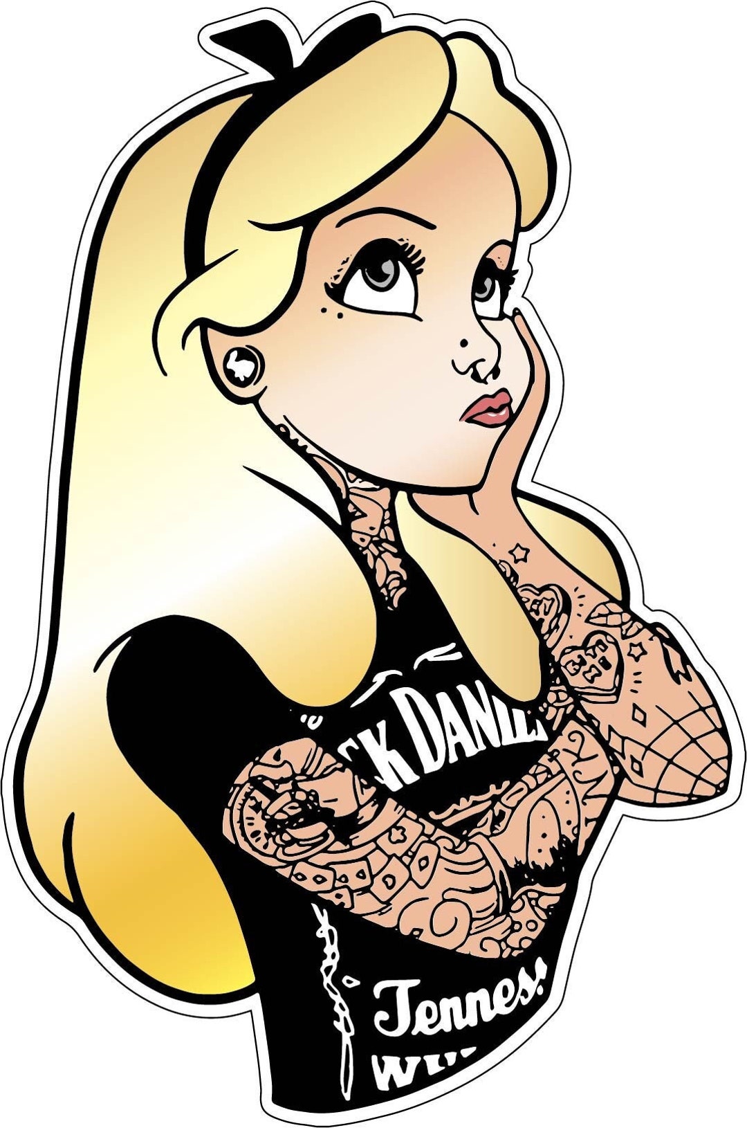 Cartoon Tattoo Goth Girl Piercings Punk Rock Vinyl Sticker - Etsy Canada Cartoon Tattoo Goth Girl Piercings Punk Rock Vinyl Sticker - Etsy Canada