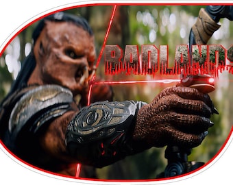 Predator 6 Badlands Dek Hunter Archer Welcome To The Hunt At Genna vinyl sticker / printed decal / label / autocollant / vinyl wall poster