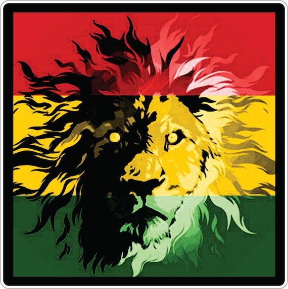 item Moreel genade Leeuw van Judah Rasta Kleur Jah Jamaica Reggae Bob Marley - Etsy België
