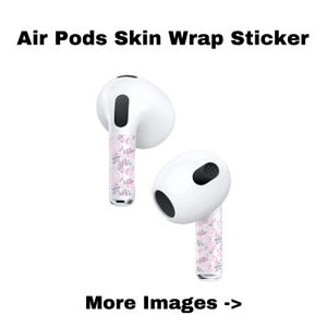 AirPods Pro / Autocollant décoratif 2/3 Accessoires Apple Vinyle imprimé personnalisé / Sortez du lot / Haute qualité / Design unique / Casque audio