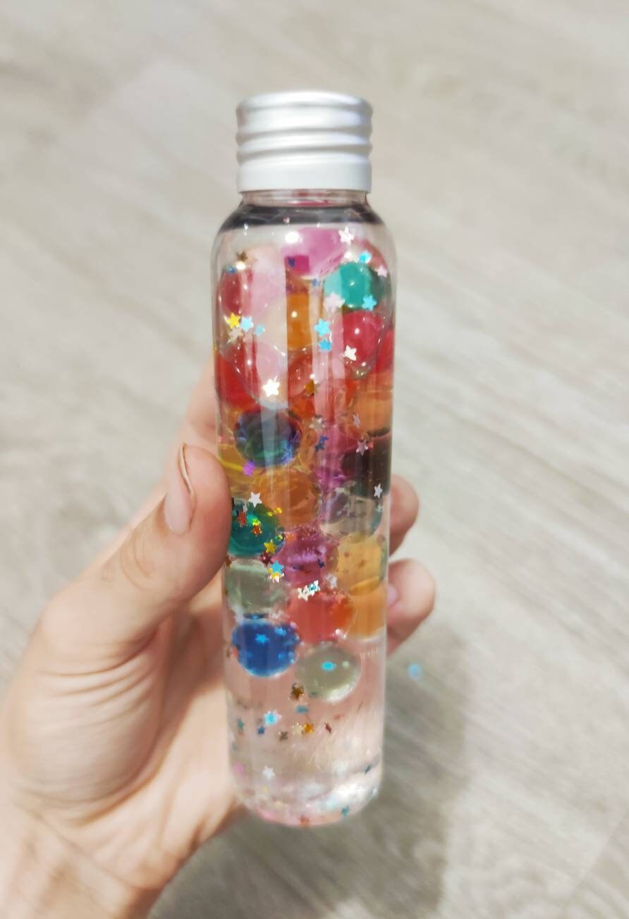 Sensory bottle 100 vegetable glycerin water beads and Etsy