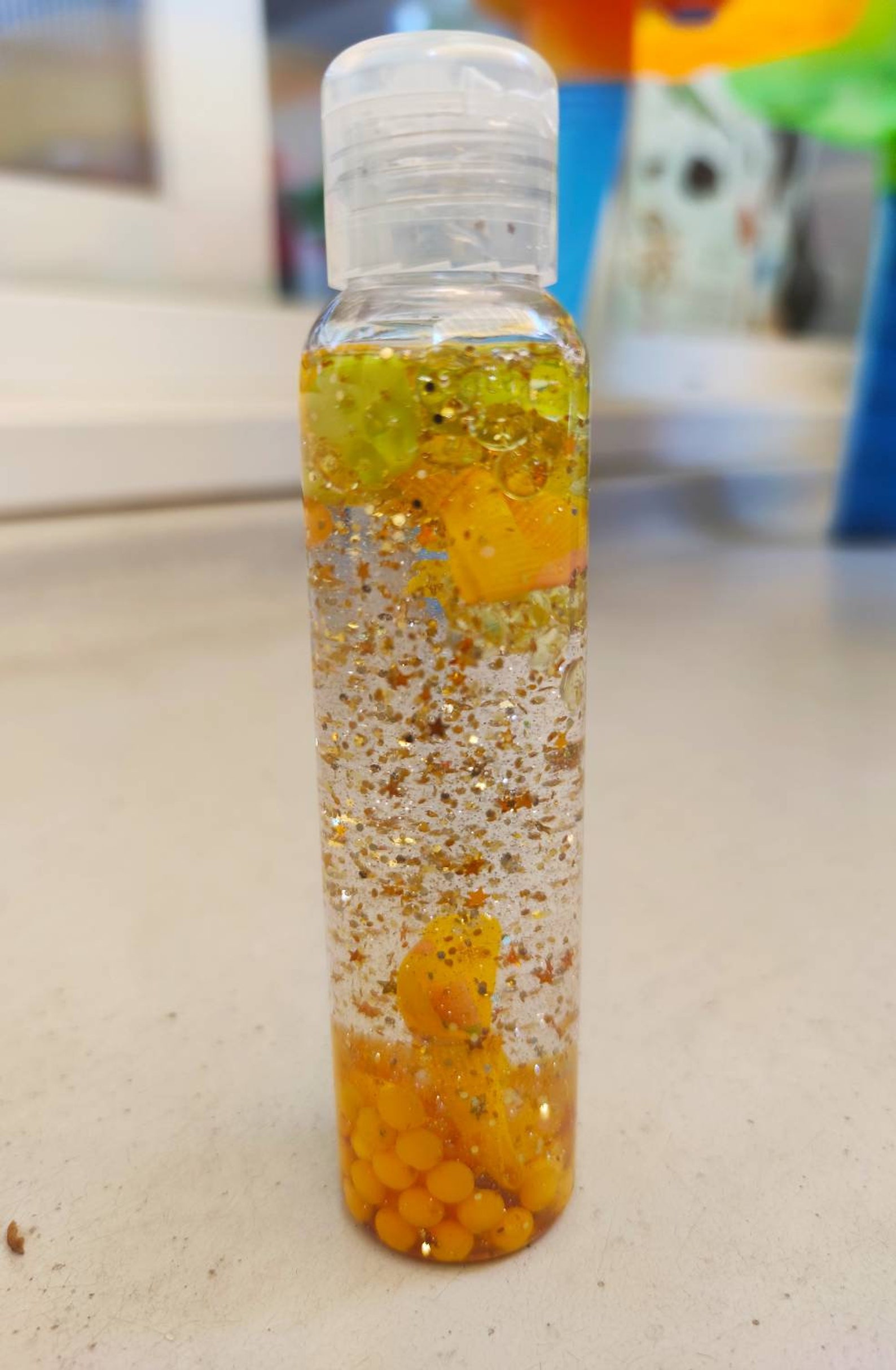 Vegetable glycerin sensory bottle water glitter small knots Etsy