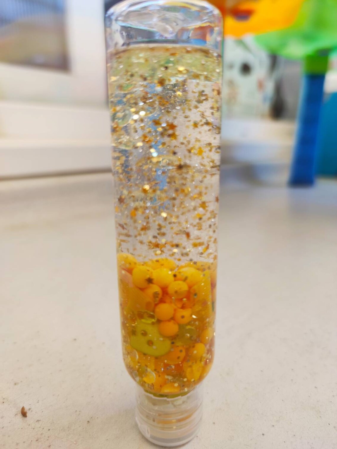 Vegetable glycerin sensory bottle water glitter small knots Etsy