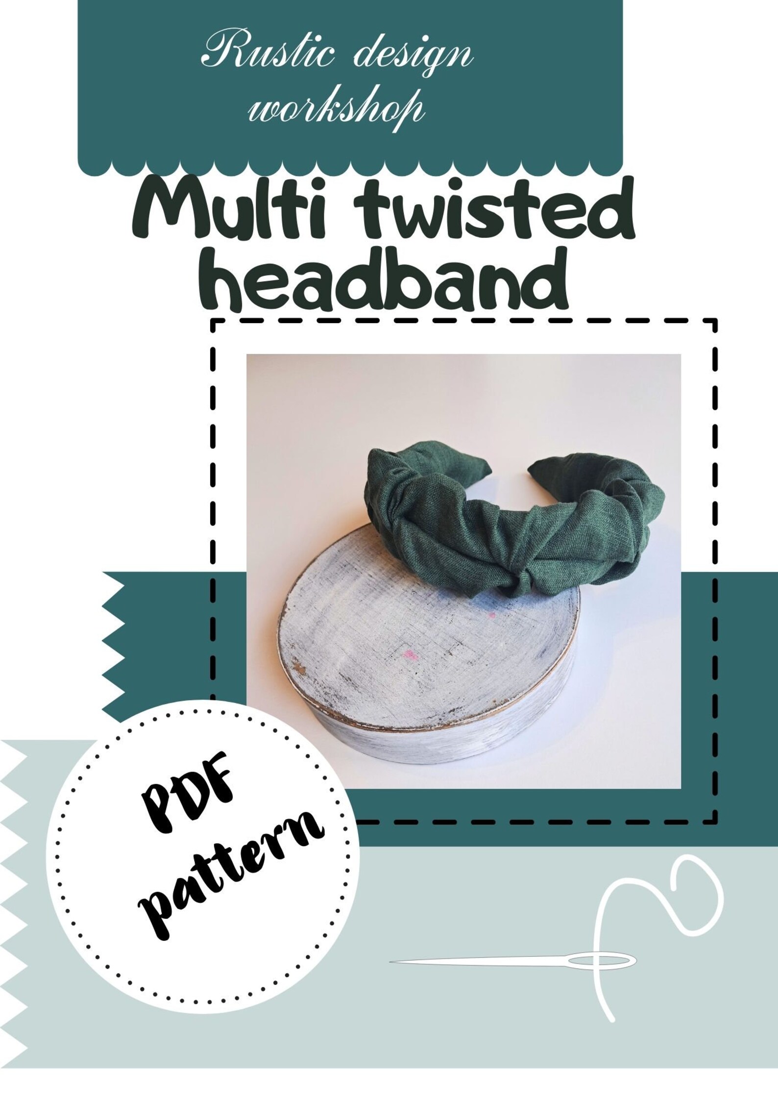 Multi Twisted Headband PDF Pattern and Step-by-step Sewing Instructions ...